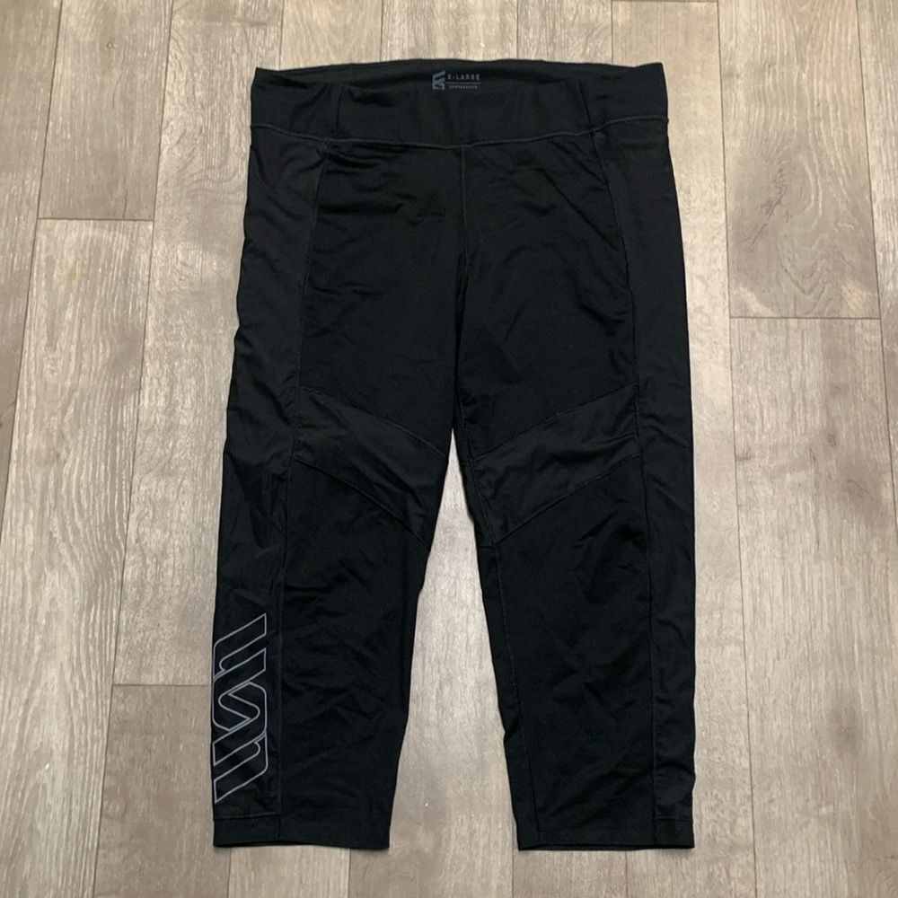 Womens Second Skin‎ Compression Crop Performance Leggings